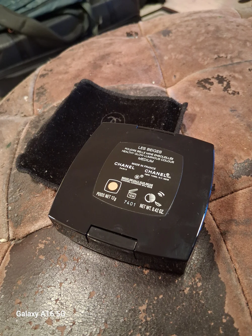 Chanel Compact Foundation with Mirror W/ Velvet Pouch